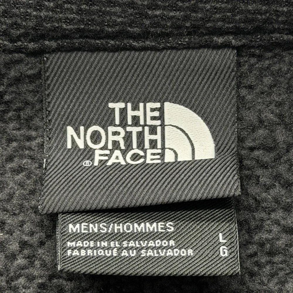 The North Face Sweatshirt‎ Mens L Gray Pullover 1/4 Zip Heavyweight Fleece